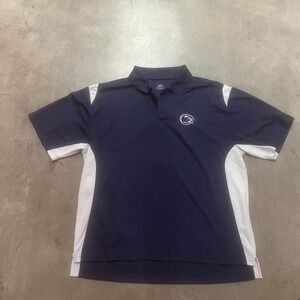 Vintage Penn state pro‎ player mens blue polo short sleeve collegiate